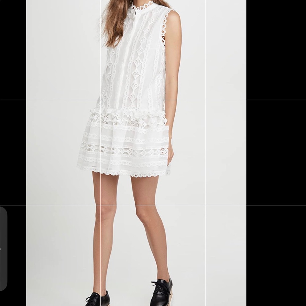 Like New, Endless Rose XS Lace Dress in white.
